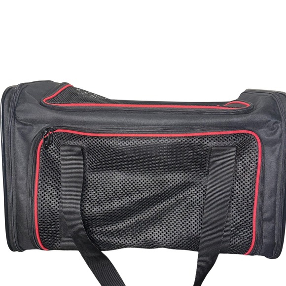 Pre-loved X-Zone Pet Carrier Soft Sided Portable Travel Crate/ Black - Picture 2 of 5